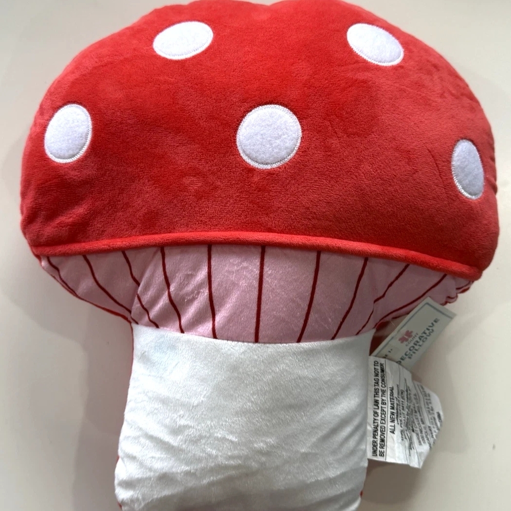 Red Mushroom Plush Pillow